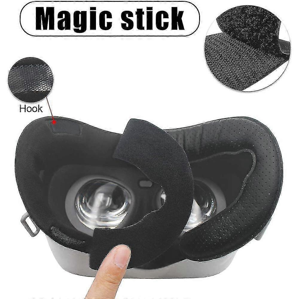 4pack 11mm Pu Leather Foam Face Replacement Face Cover Pad Memory Foam