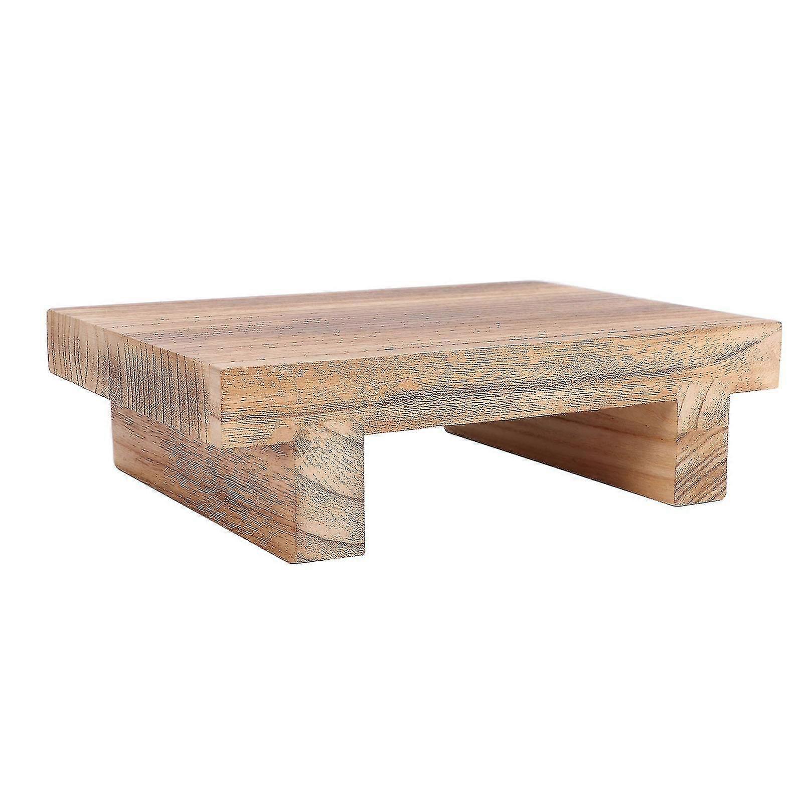 Wooden Bedside Step Stool For Indoor Outdoor Multipurpose Mobile Footstool For