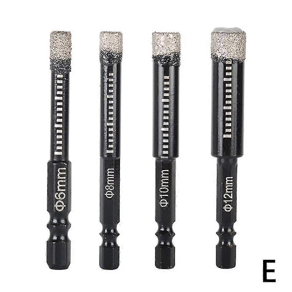 6-12mm Hexagonal Shank Brazed Dry Ceramic Tile Drill Bit Marble Granite