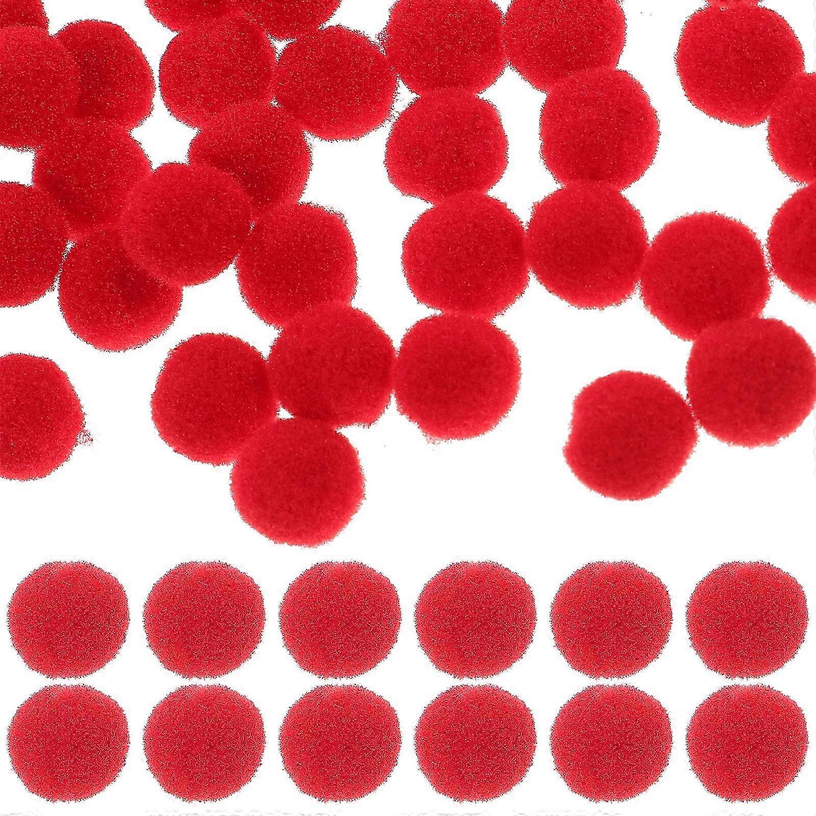 600pcs Multi-uso Pompom Bolas Diy Crafts Pom Poms Diy Arts Red Pom Pom Bolas