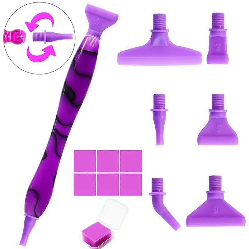5D resin diamond painting pen point drill pen head with glue Clay roller