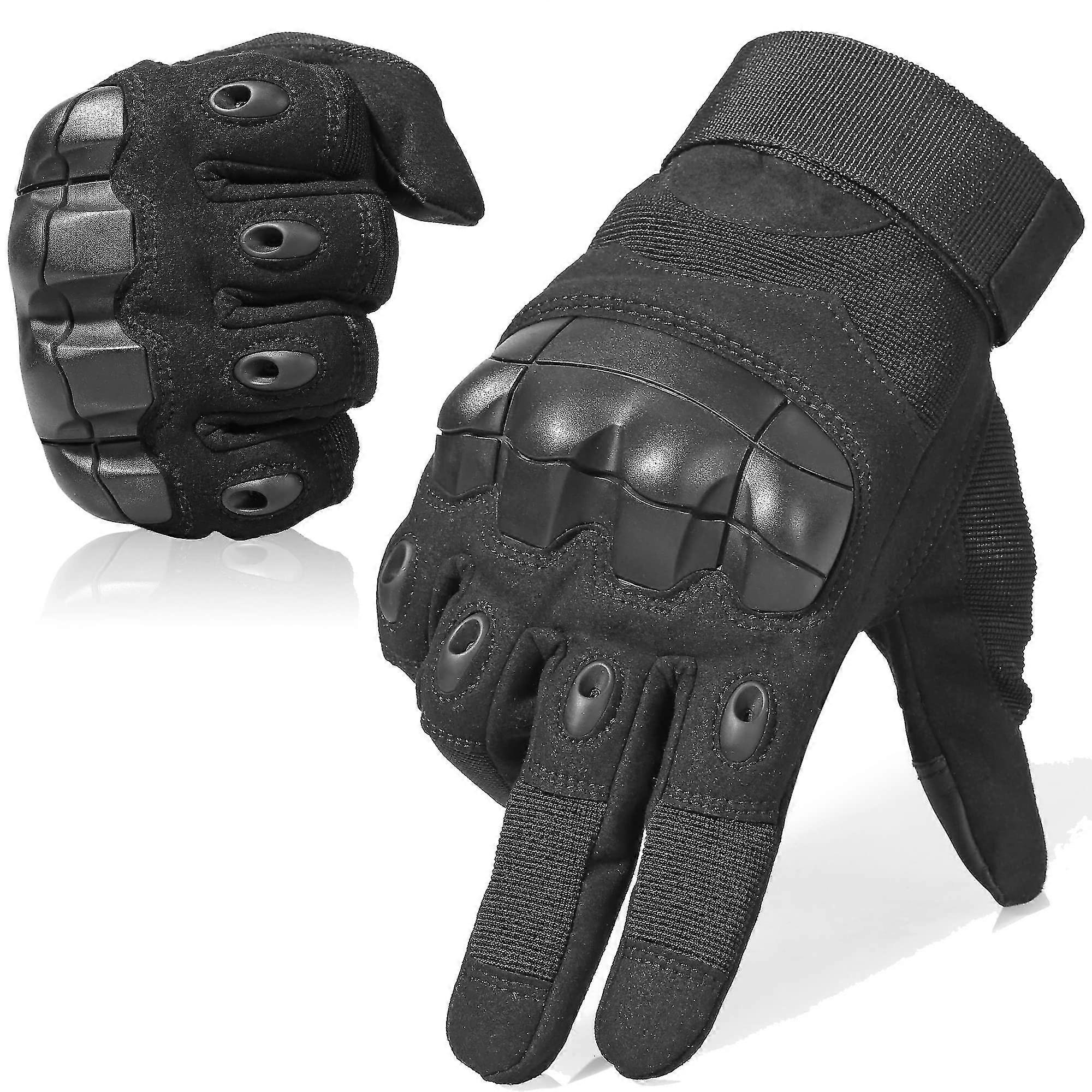 Tactical Fingerless Gloves For Motorbike Motorcycle Cycling Climbing Hiking Hunting Gloves (l)