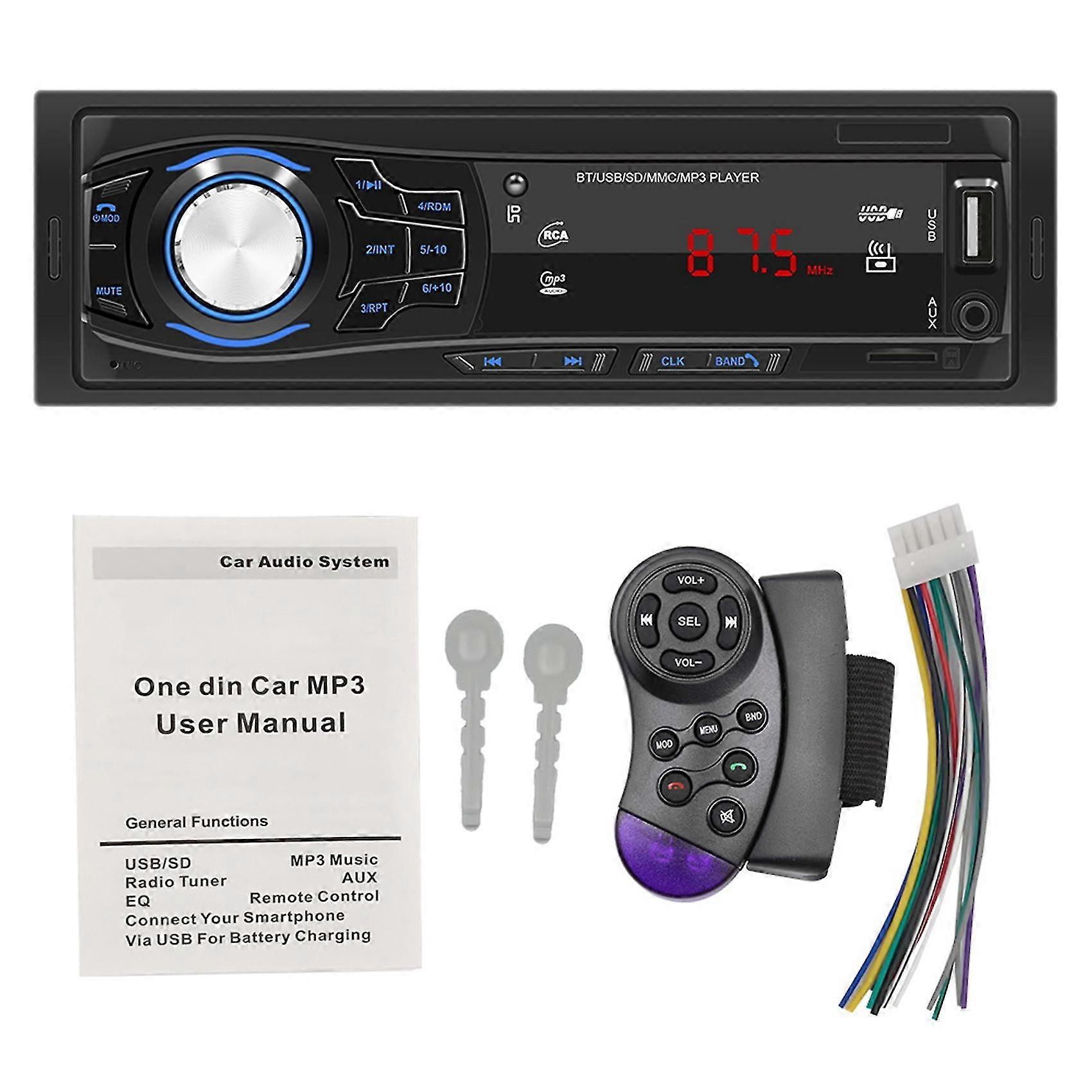 Car Radio Stereo Player Digital Bluetooth Car Mp3 Multimedia Player Fm Audio Usb/sd With In Dash 12