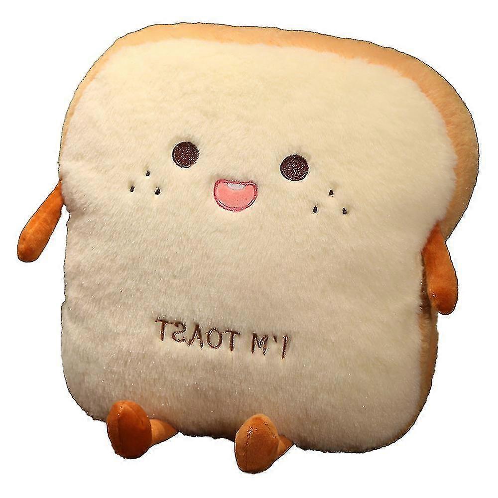 Fun Toast Travel Pillow Warm Hands Nap Pillow Cute Fluffy Bread