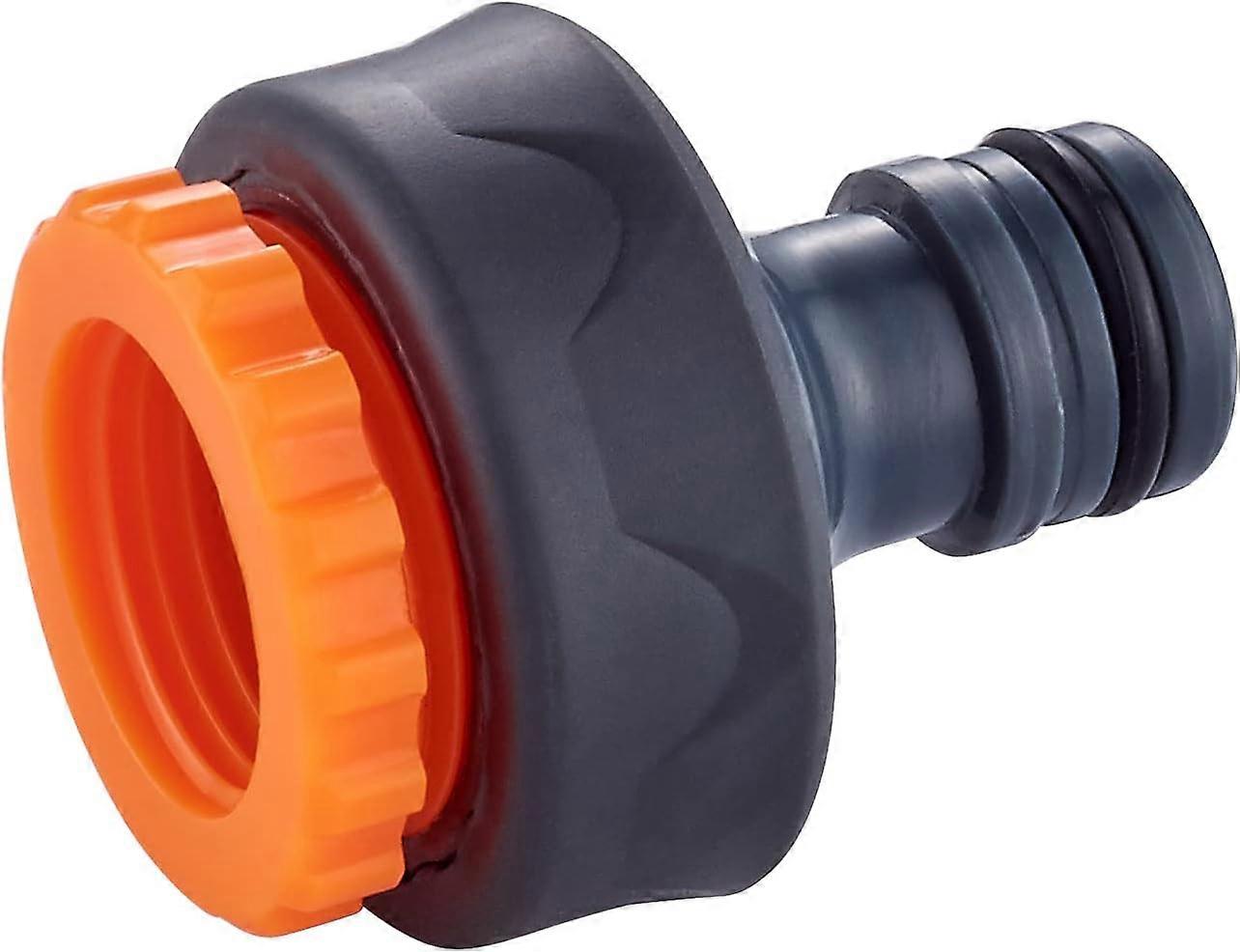 Faucet Nose, Garden Faucet Connector, 3/4 Inch - 1/2 Inch Female Faucet Connection Universal, Easy to Install, Orange/Grey