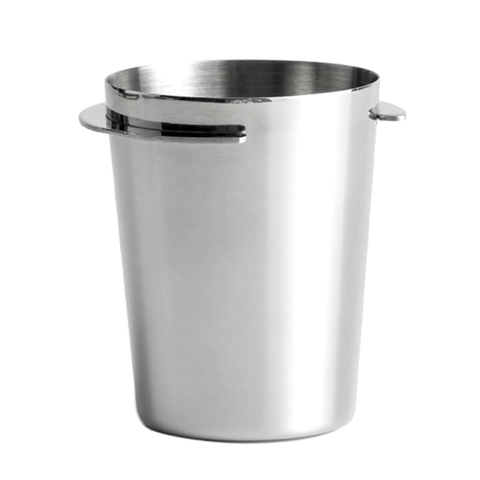 Coffee Dosing Cup Convenient Flat Bottom Stainless Steel Latter Curved Coffee Sniffing Mug Portafilter Assistant KAESI