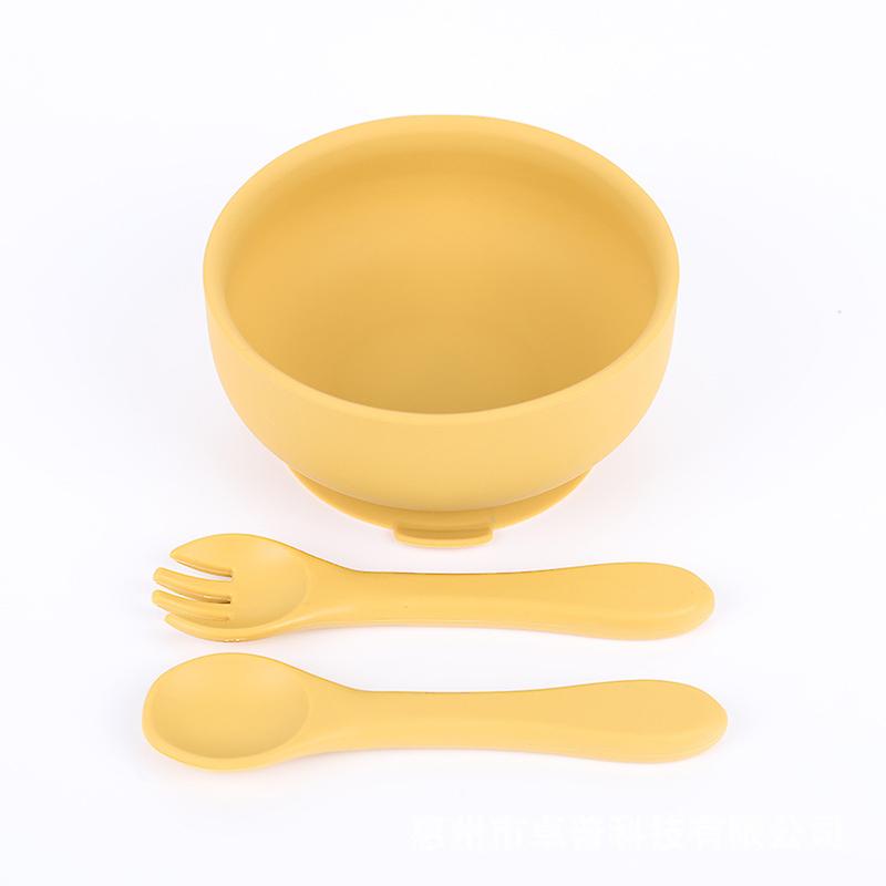 Silicone Suction Bowls for Baby, Baby Led Weaning Spoon and Fork, Baby Dishes and Utensils Set for Boy & Girl, Baby Tableware Set, Toddler Eating Sup