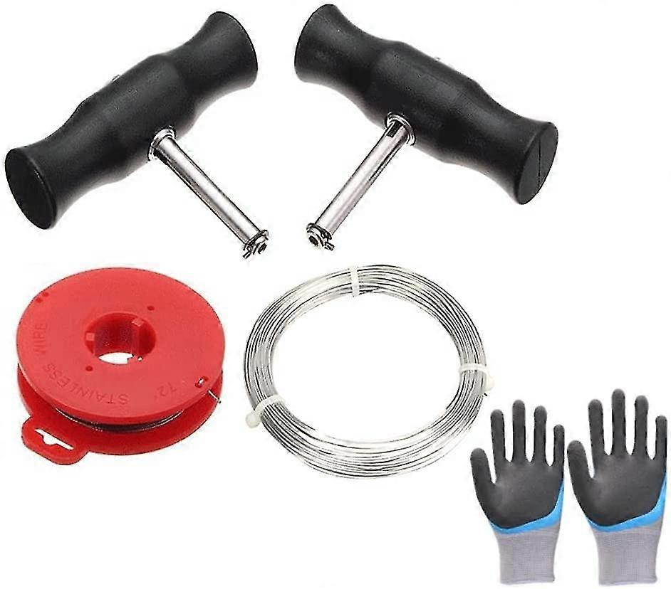Car Windshield Removal Tool Kit, Windshield Window Cutting Wire With Handles, Window Removal Cutting Wire With Handle Universa