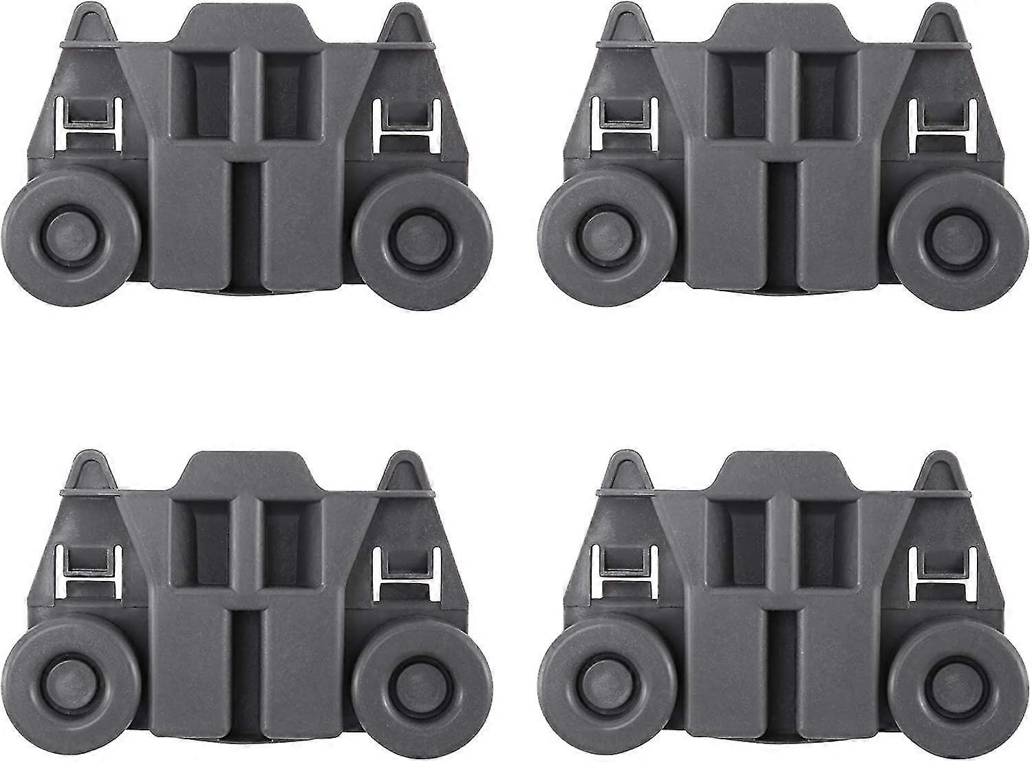 Replacement Dishwasher Roller W10195417 Extra Durable - For Whirlpool And Kenmore Dishwashers- 4 Pack