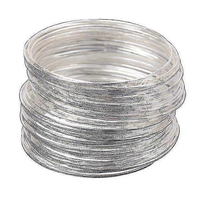 50pcs Indian Style Silver Alloy Bracelet Bangles Set Women Stackable