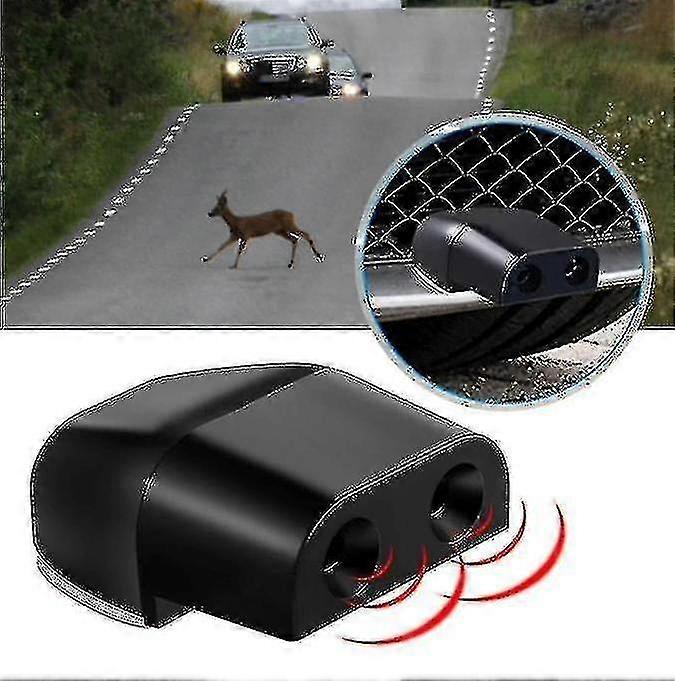 2 قطع سيارة الغزلان صفارات الحيوان تنبيه السيارات تحذير صفارات نظام إنذار مزدوج البناء الغزلان Whis