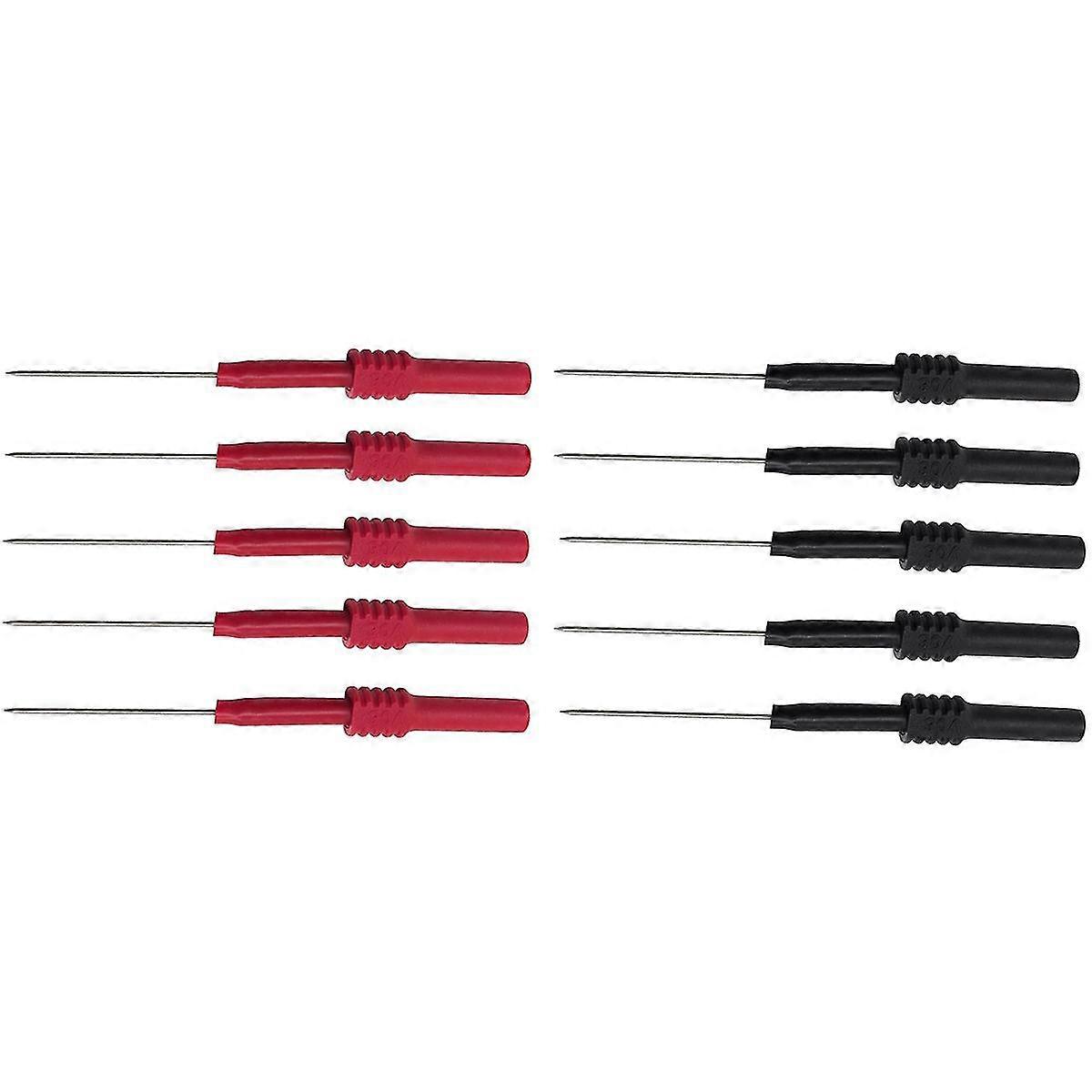 8 STKS Zachte PVC Geïsoleerde Punctie Naald Niet-Destructieve Multimeter Testsonde Rood/Zwart