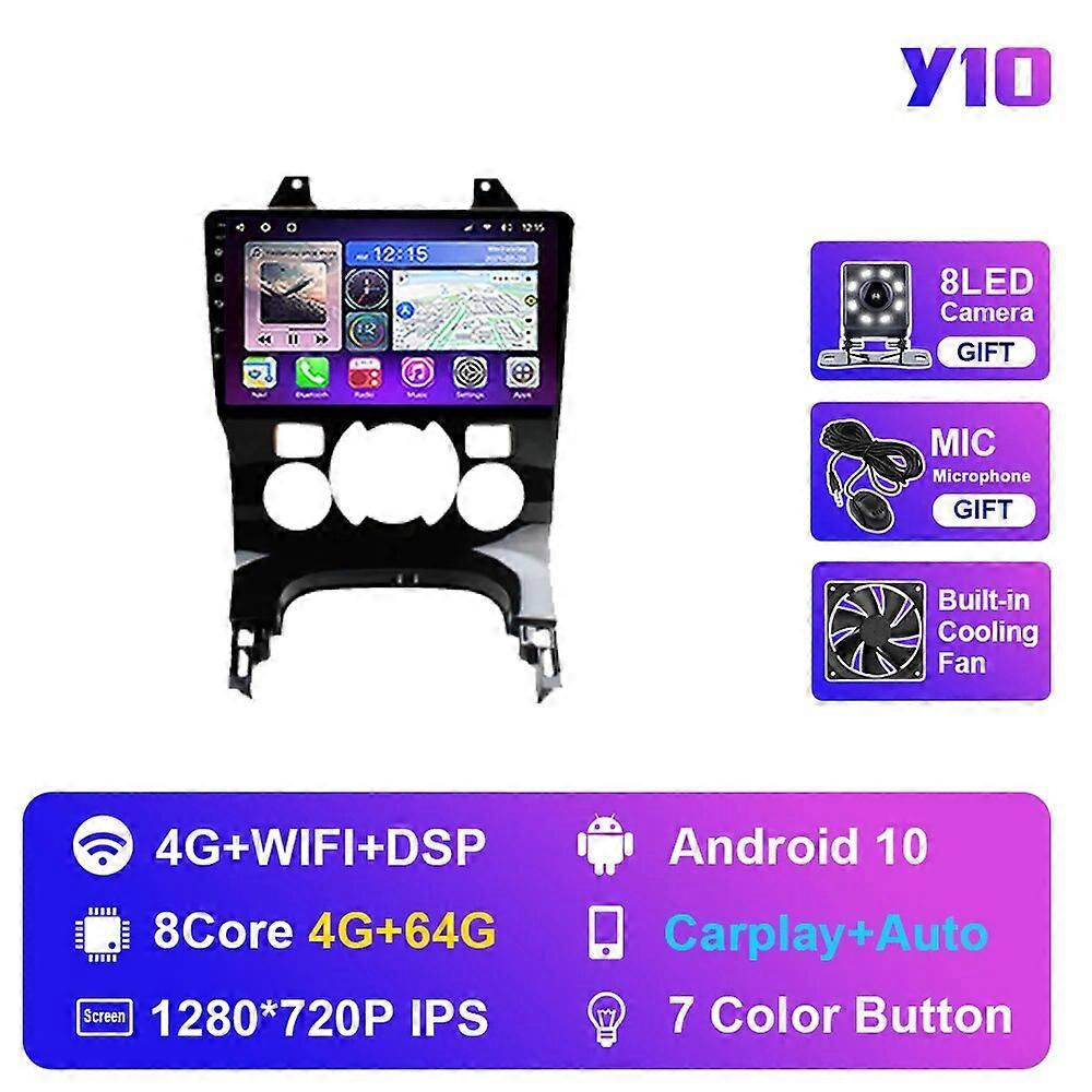 プジョー3008 5008 2009-2015 AndroidカーラジオマルチメディアビデオDVDプレーヤーCarplayオートラジオナビゲーションGPSステレオ