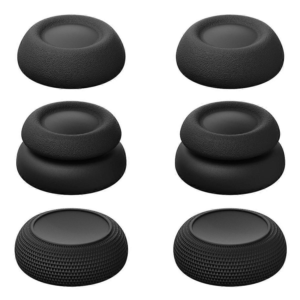 Daumengriff-Set Joystick-Kappe Thumbstick-Abdeckung für Portal Schwarz
