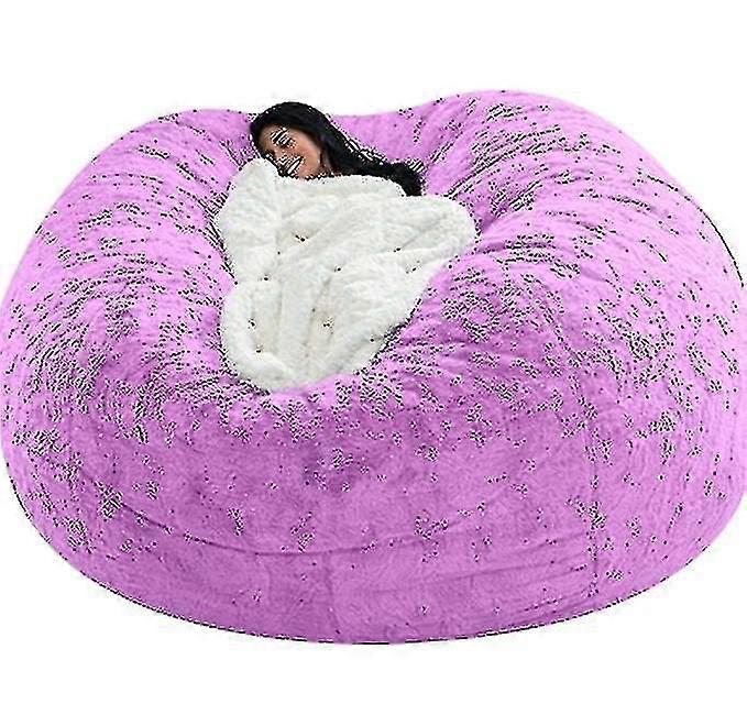 Lazy Sofa Bean Bag Kunstbont Bean Bag Bean Sofa geen vulmiddel