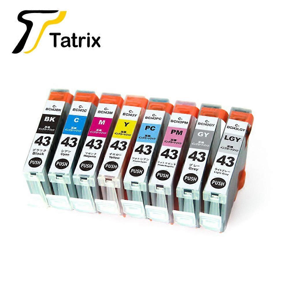 Tatrix BCI-43 BCI43 Color Compatible Printer Ink Cartridge for Canon PIXUS Pro-100 Pro-100S Printer . Suitable for Japan