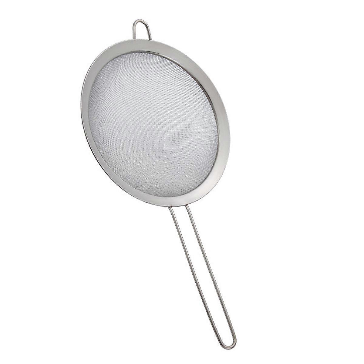 KXJ-Fine mesh sieve, high-quality stainless steel sieve and sieve, with reinforced frame and sturdy handle, ideal for sieving, filtering, draining and