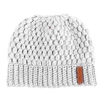 Hestehale Rotete Bun Beanie Hatter Strikk Stretchy Beanie Hatter Cap Beige