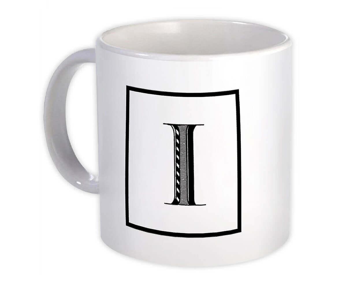 Hediye Kupa: Monogram Harf I Name