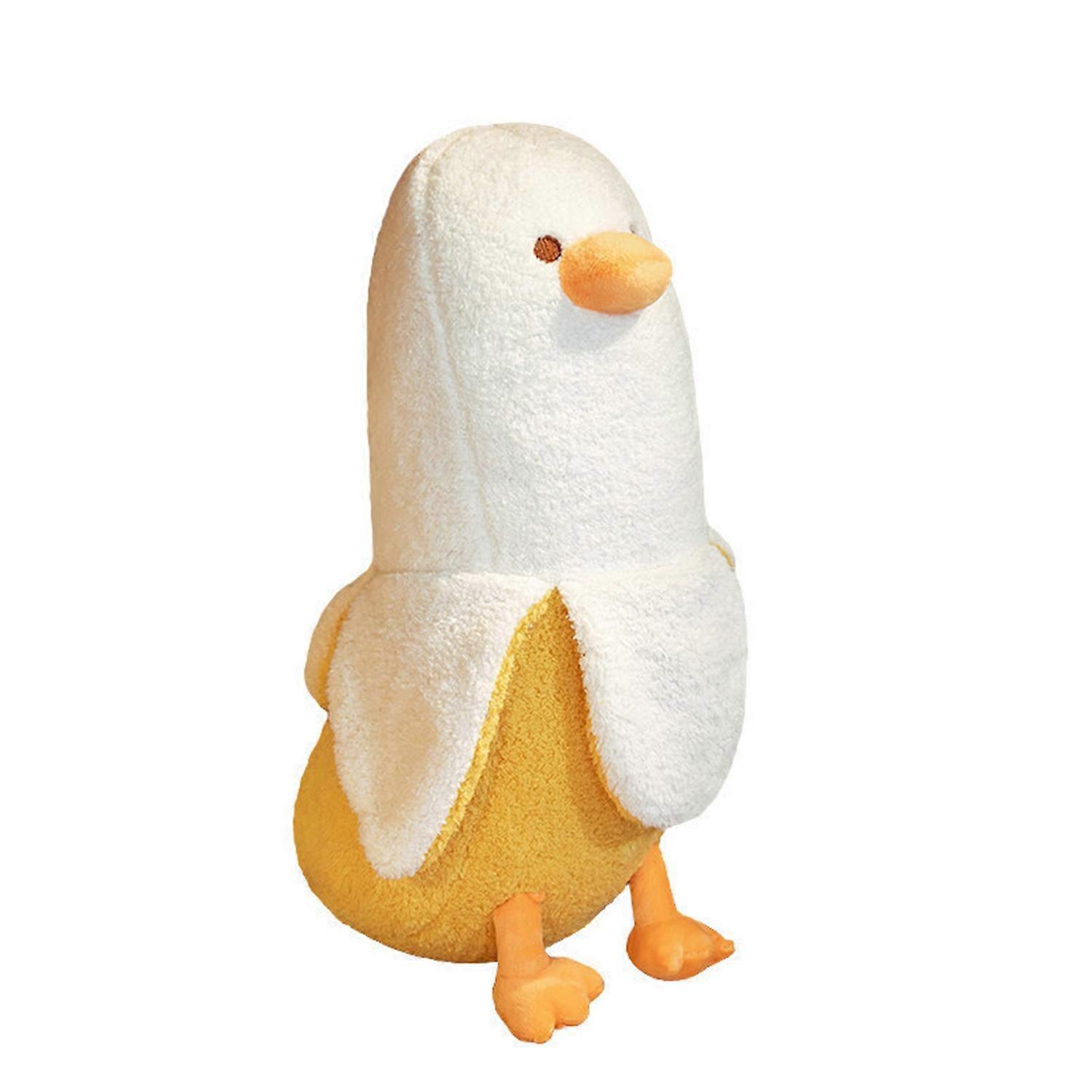 Banana Duck Plush Toy Ultra Soft Companionship Adorable Cartoon Banana Duck Sleeping Pillow for