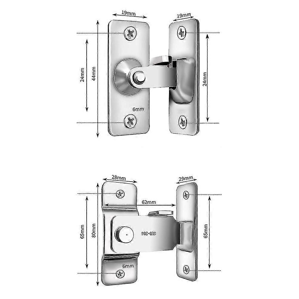 90 Sliding Door Lock Right Angle Lock