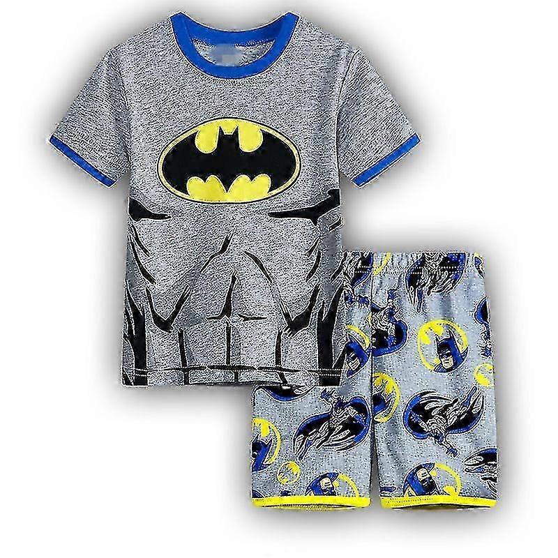 مجموعة ملابس الأطفال من Marvel DC Superhero - بدلة شورتات تي شيرت صيفية للأولاد والبنات