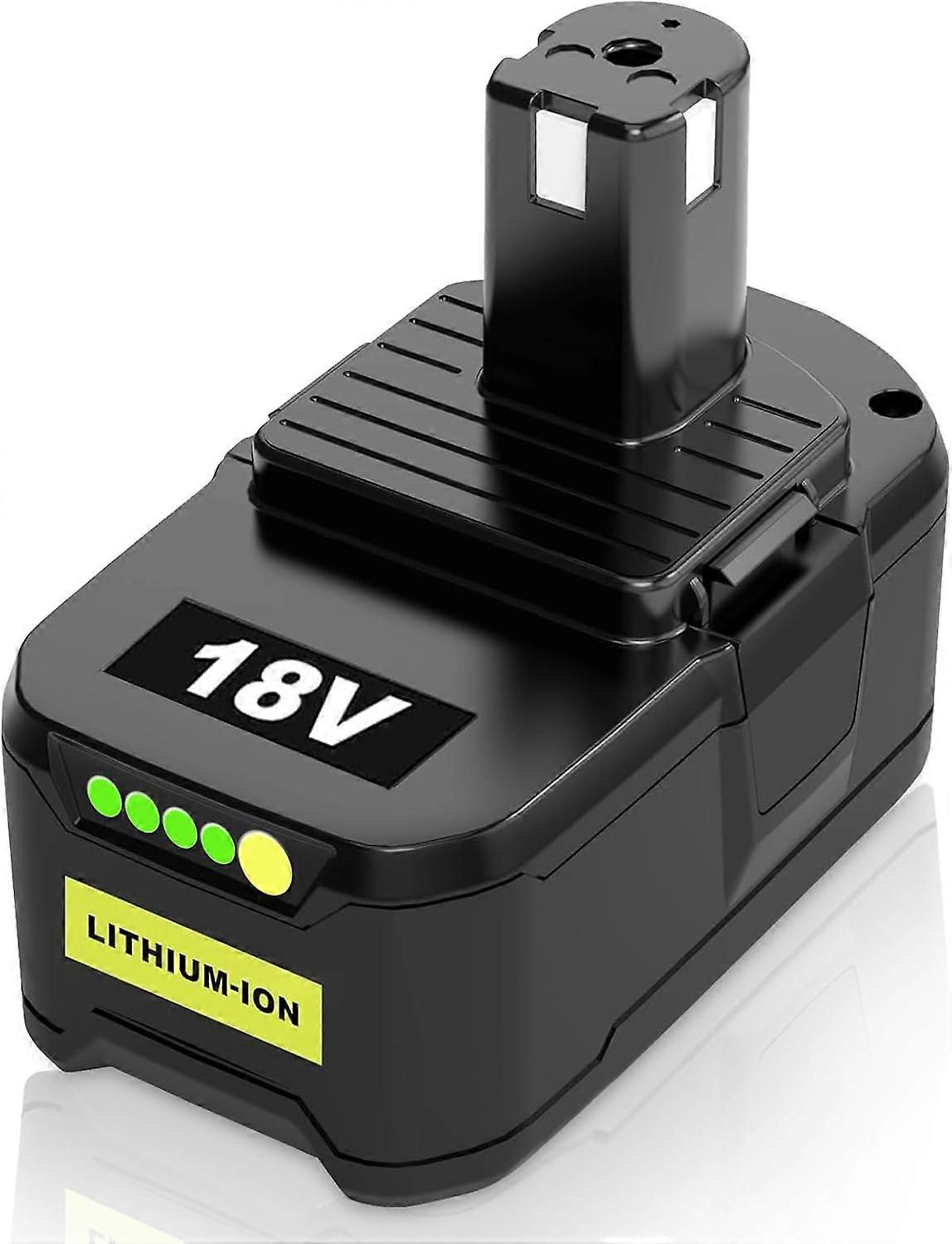 Compatible P108 8.0AH 18V Replacement for Ryobi 18V Batteries Li-ion with LED Indicators Compatible with Ryobi Battery RB18L50 RB18L40 RB18L25 RB18L15