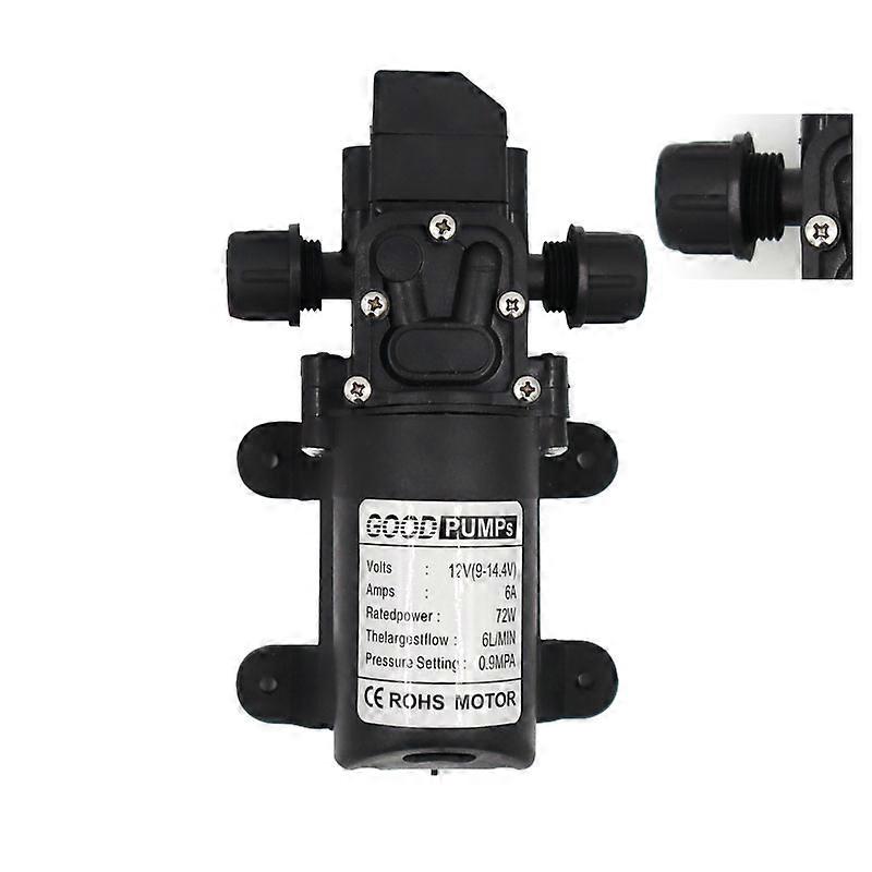 NEW DC 12V 130PSI 6L/Min Water High Pressure Diaphragm Self Priming Pump 70/72W