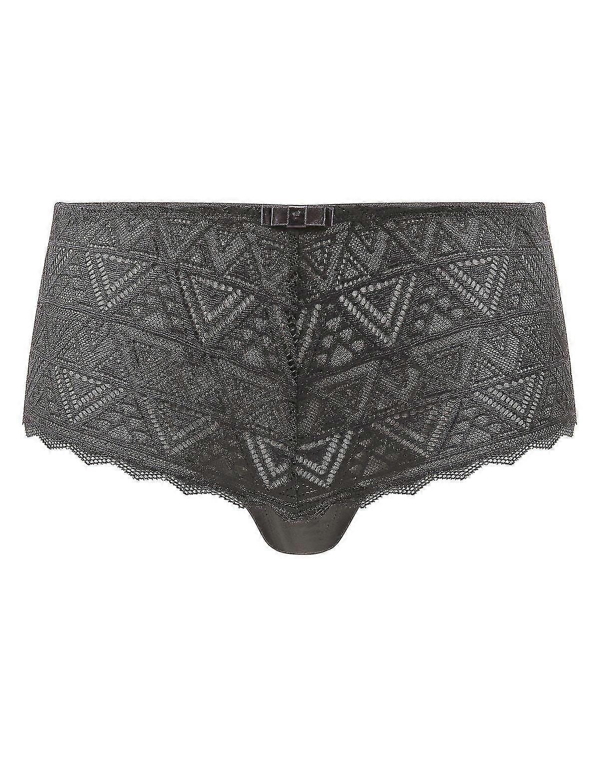 76266-C-010 Women'S Grey Solid Colour Knicker Shorties Boyshort