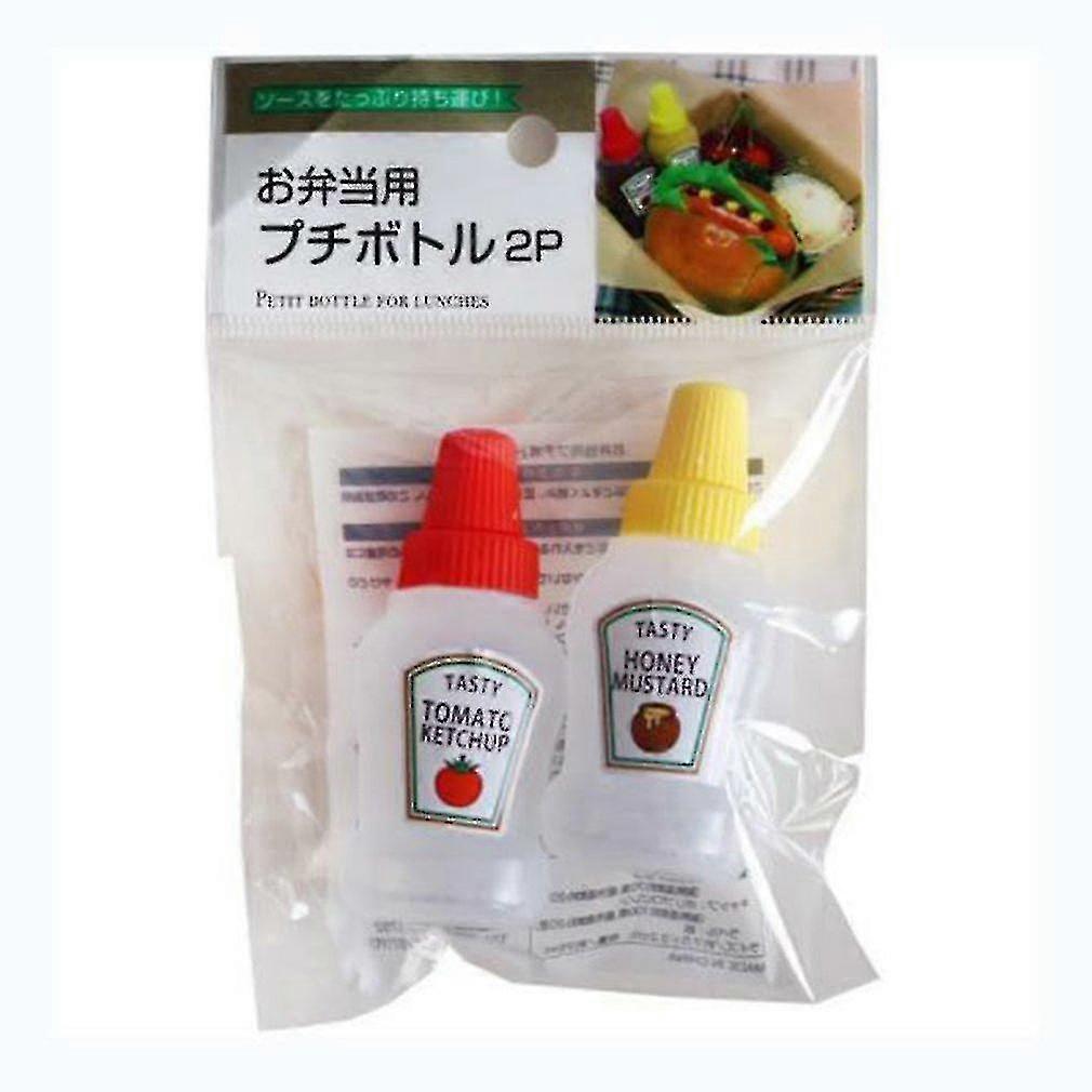 Mini bouteille de ketchup à la tomate Portable Petit récipient de sauce Salad Dressing Container Container Pour Bento Box