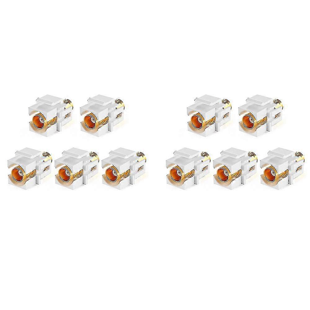 10 Pack Bnc Keystone Jack Insert For Bnc Cables Wall Jack, Bnc Insert