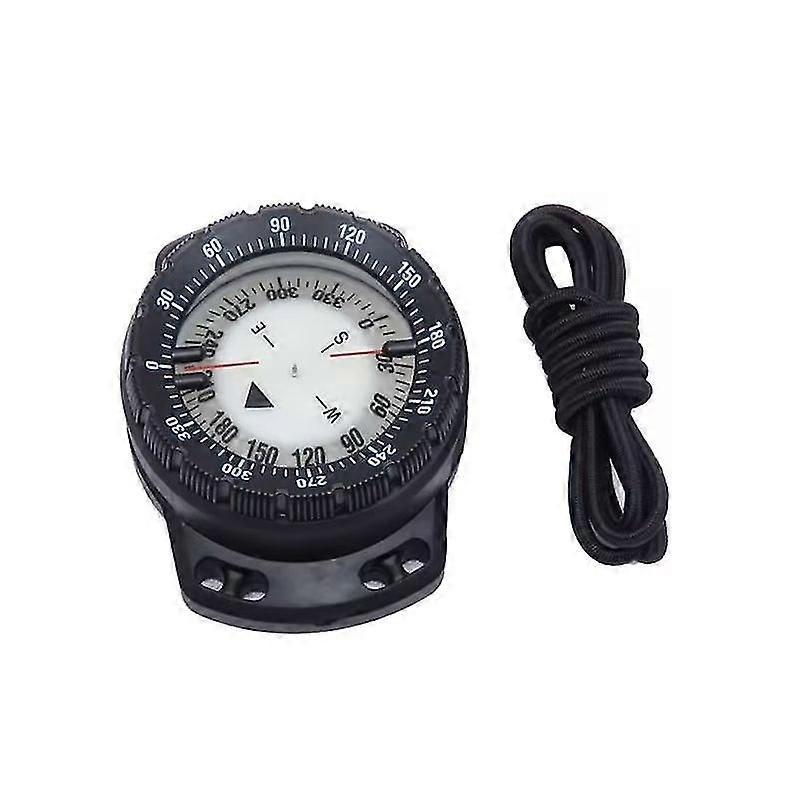 Dive Compass Scuba Luminous Wrist Compass Waterproof Underwater Navigation Compass With Bungee Night Vision Black Surf & Diving Swimming & Divin-shdsa