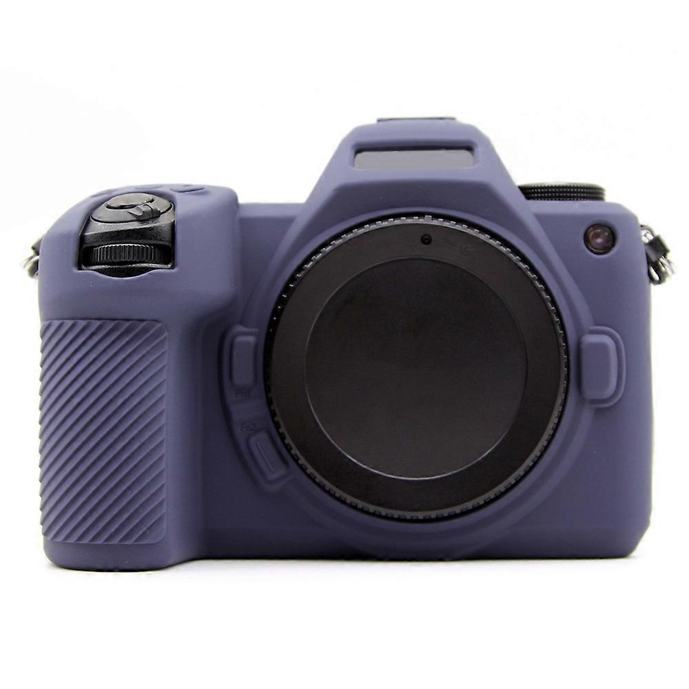 For Nikon Z6 III Silicone Case Anti-Scratch Camera Protective Cover, Glossy - Dark Blue