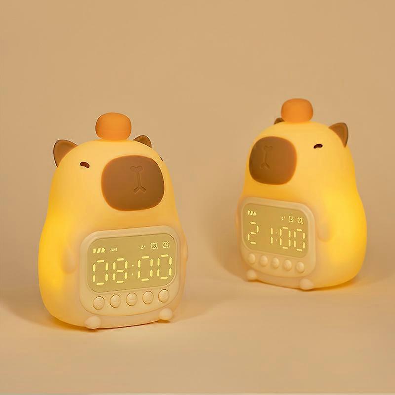 Smart Bedside Alarm Clock With Night Light For Students Dorm Room Wake Up Easily