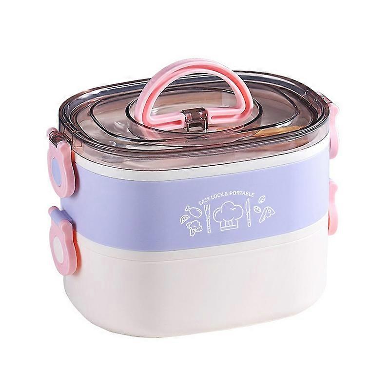 XC-540-541 Lunch Box, Specification: 1.2L (Plastic Purple)