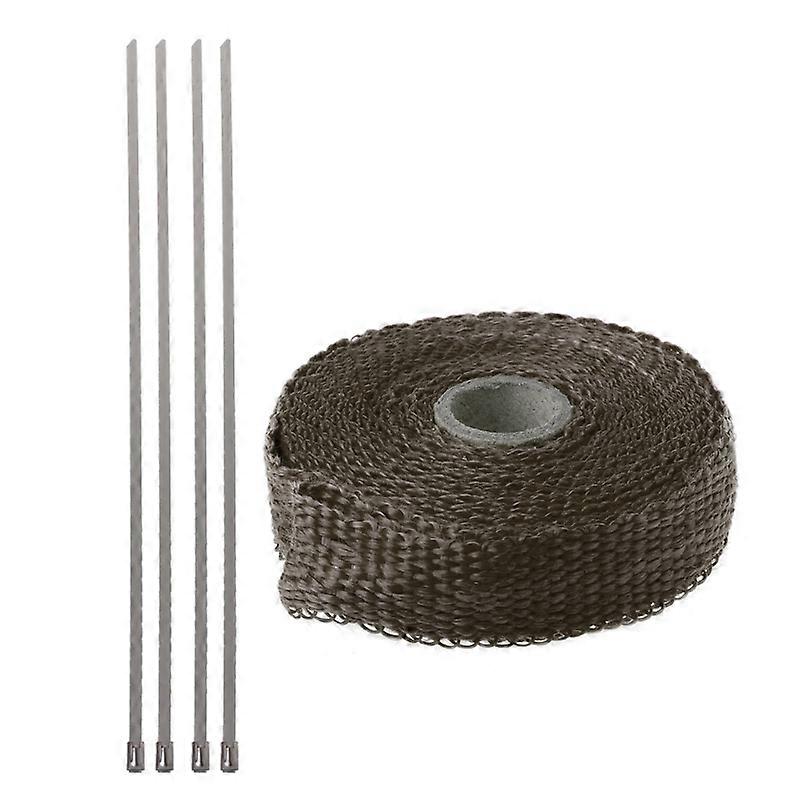 5M Length Engine Exhaust Pipe Insulation Heat Wrap Tape for Motorcycle Ca