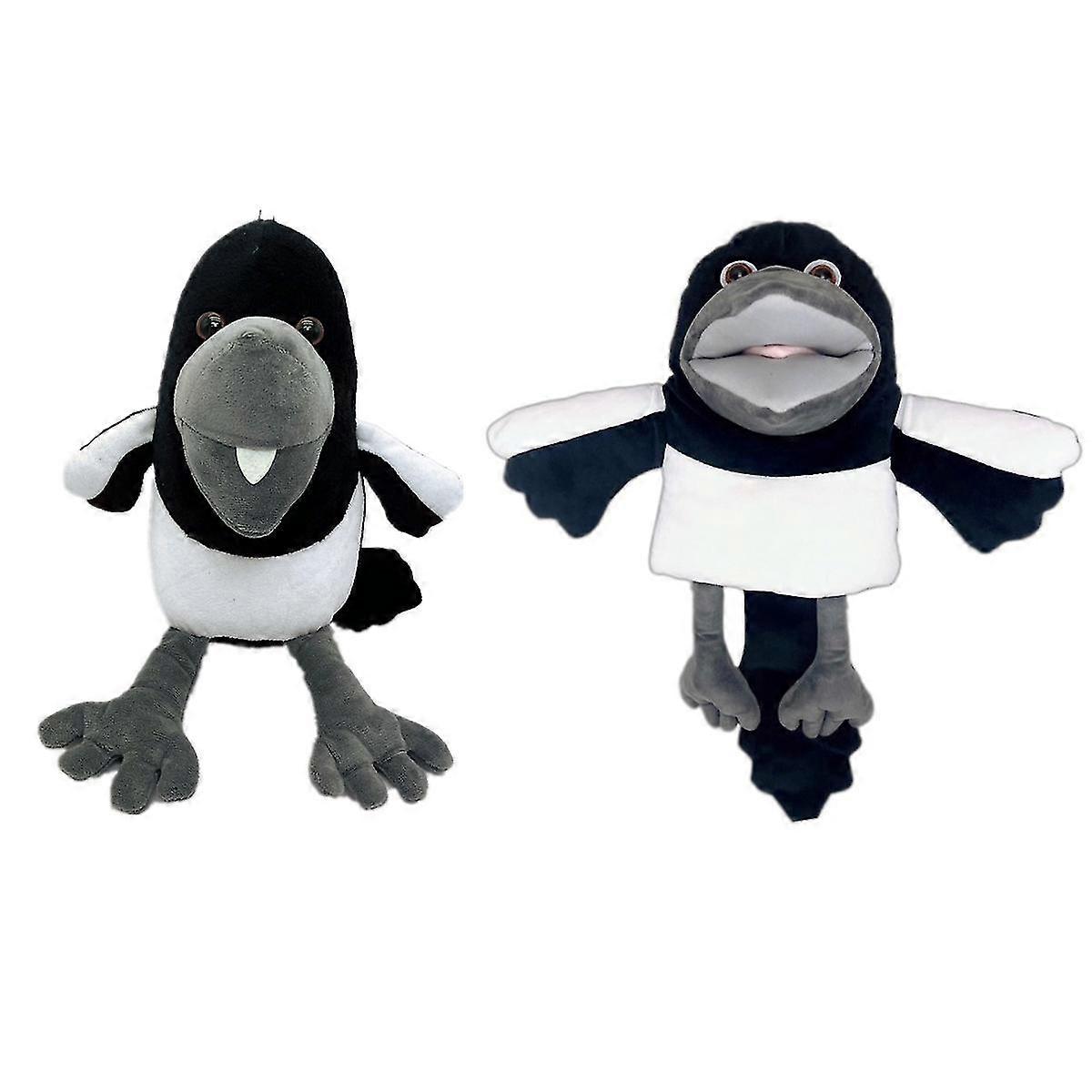 Vau englantilainen Steve ja Maggie -pehmolelu, lasten täytetyt eläimet, varis, käsinuket