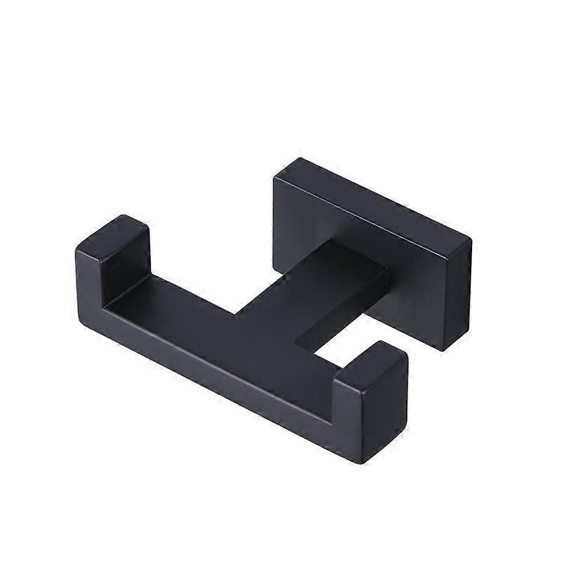 SUS304 Wall Hanger Double Clothes Storage Rack Matte Black