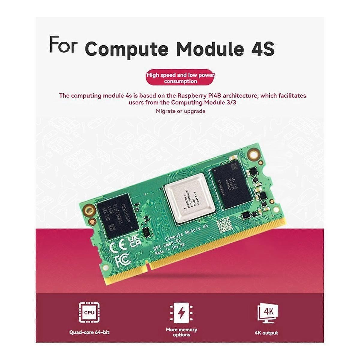 Per il modulo di calcolo CM4S 4S 8 GB di RAM + 32 GB EMMC CM4S08032 supporto scheda di espansione CM3