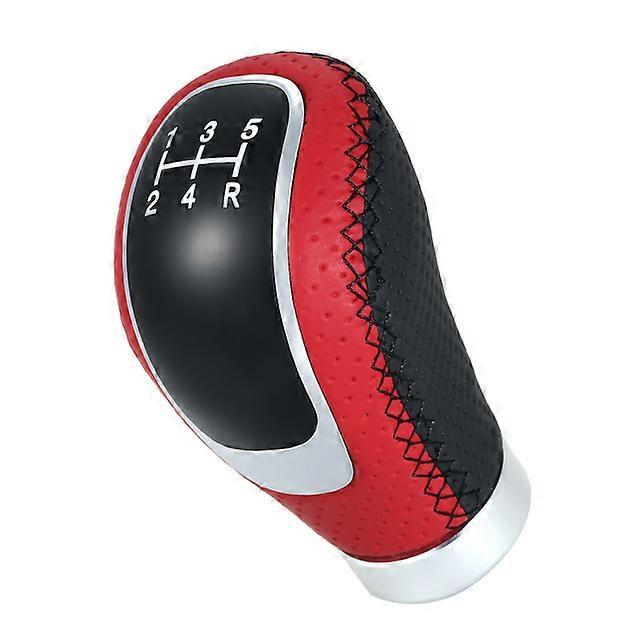 5 6 Speed Black Gear Shift Knob Shitfer Lever Stick Replacement for All Manual Car Black and Red Available