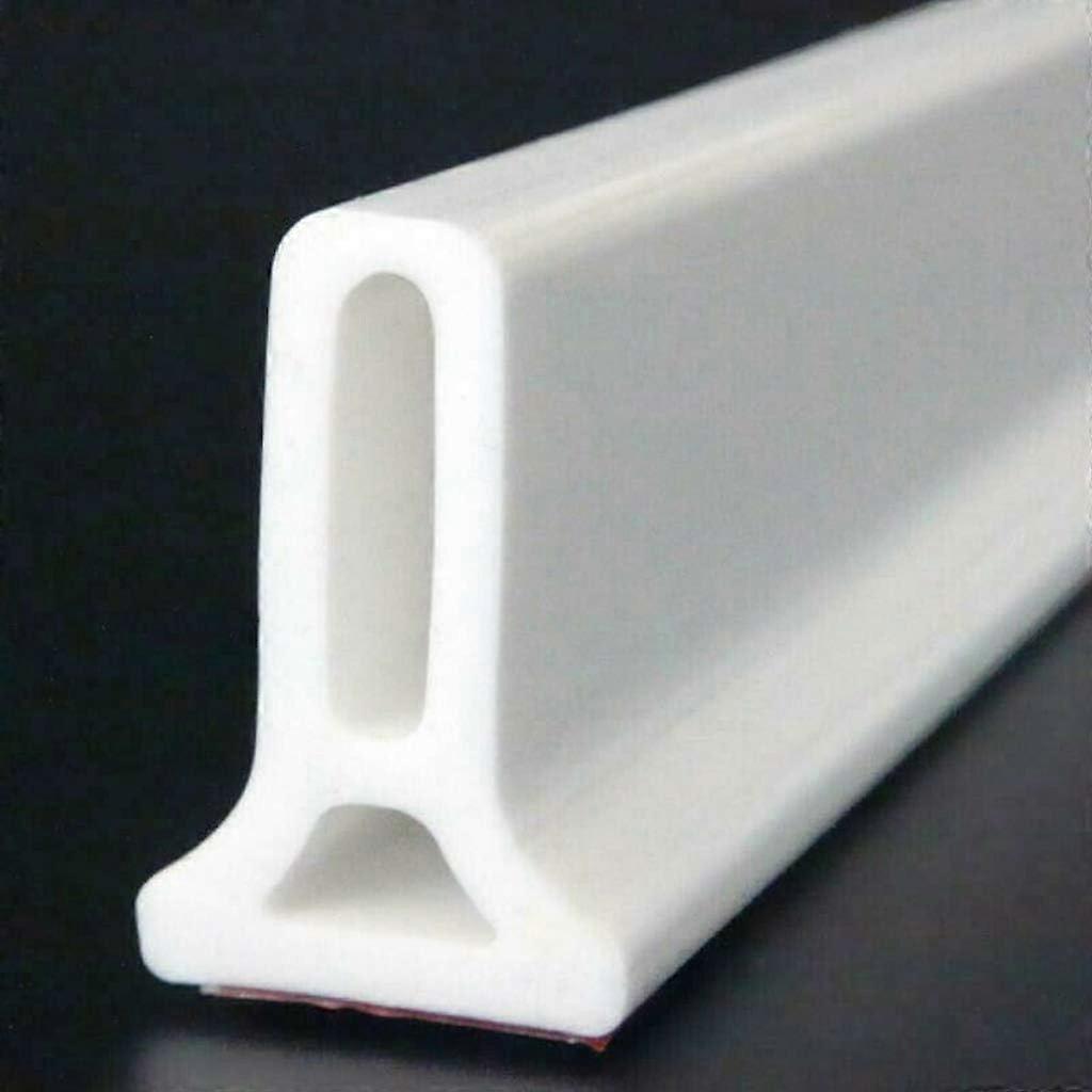 Collapsible shower barrier and water dam retention system and keeps water inside the threshold