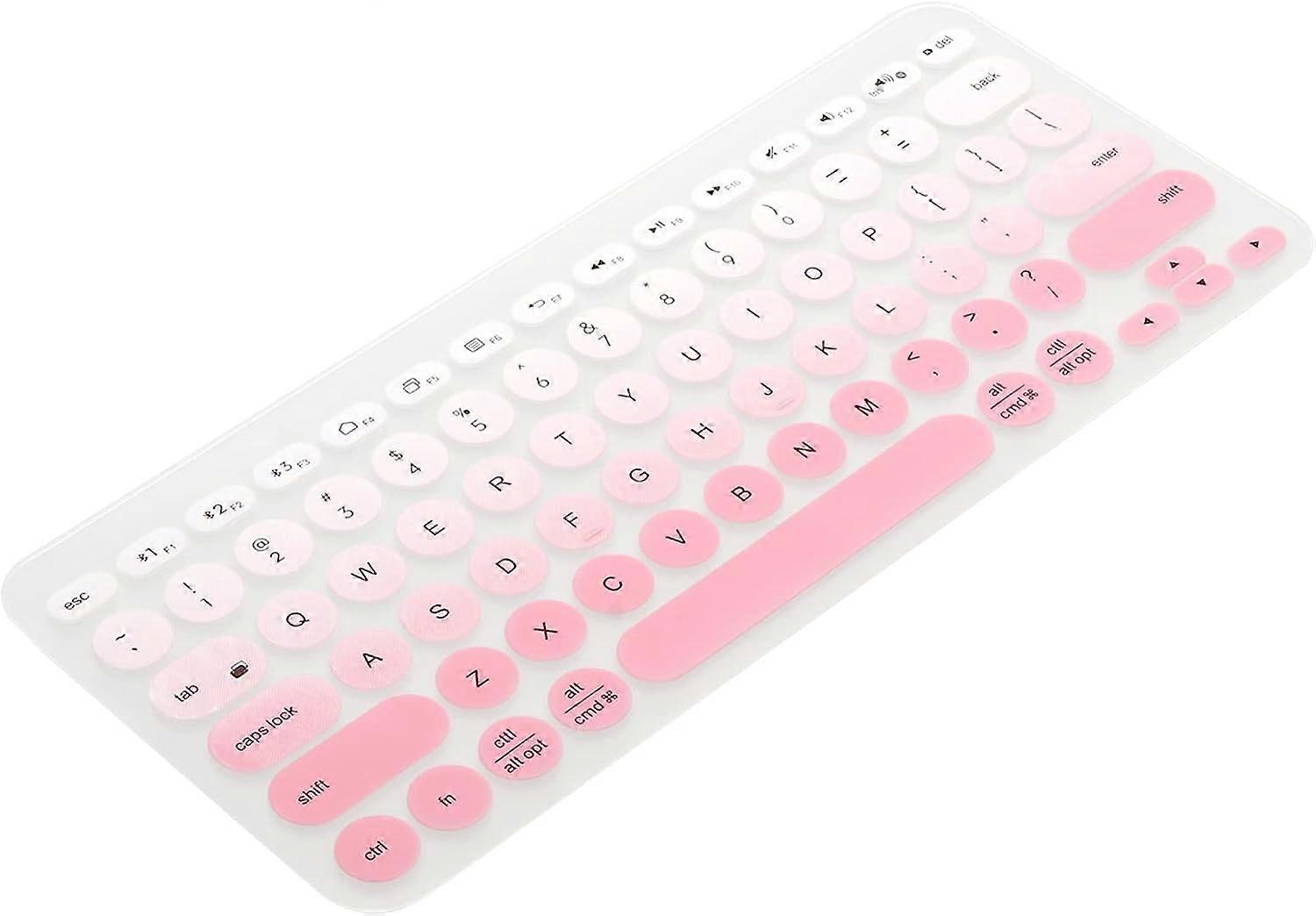 1 x Silicone Cover for Logitech K380 Pink Keyboard Protective Film for K380 Keyboard