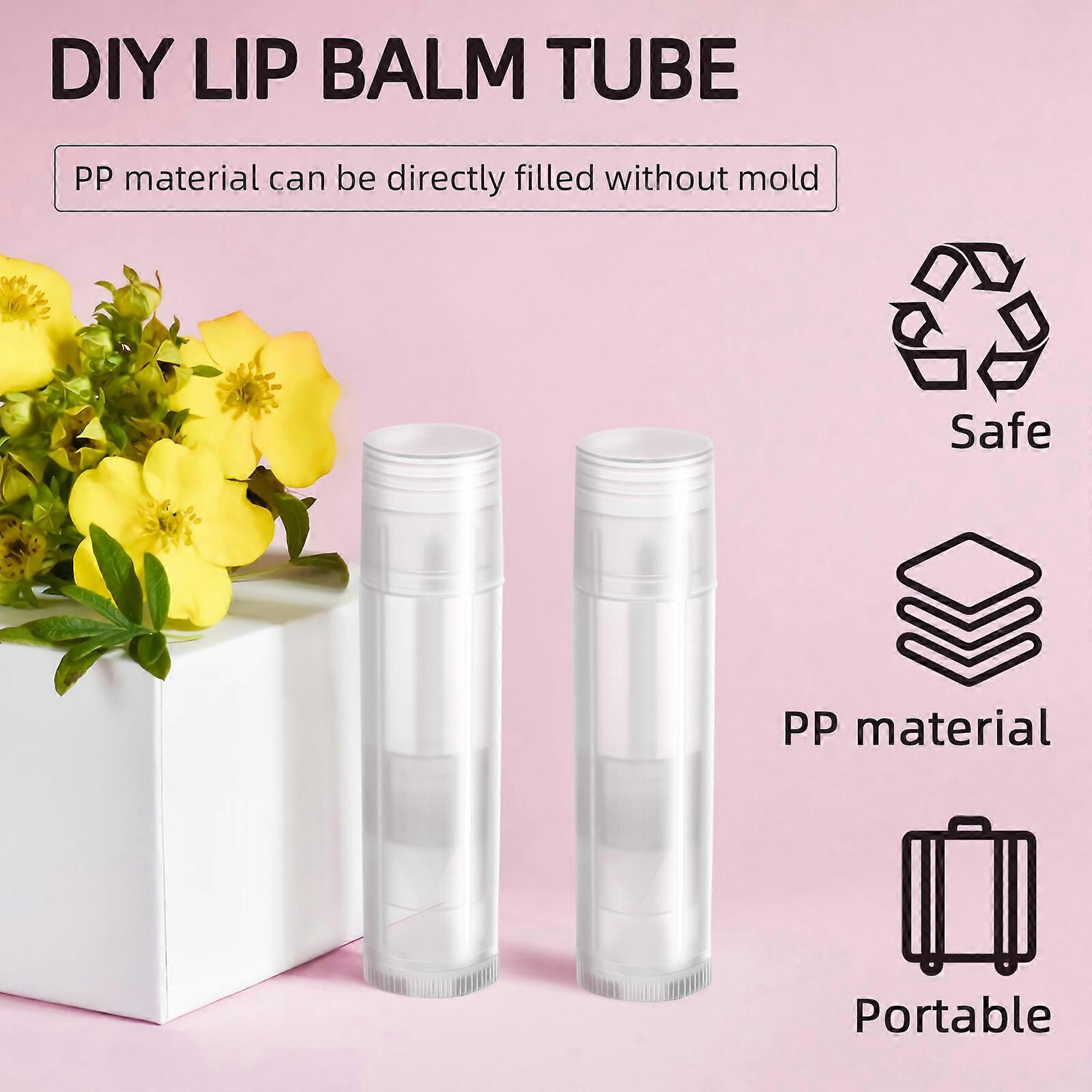 25pcs Empty Lip Balm Containers Lipstick Tubes Lip Gloss Holder Tubes Refillable DIY Lip Gloss Tubes