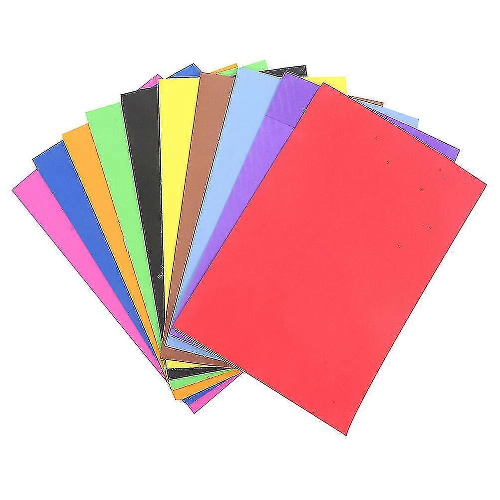 20 Sheets Colored Foam Paper Self-adhesive Craft Foams A4 Multi-function Foams Papers Craft Sheets