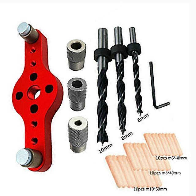 Multifunctional Drill Bits for Wood Locator Metal Drill Bit Holder Perforator Hole Opener Template Drilling Jig Woodworking Tool