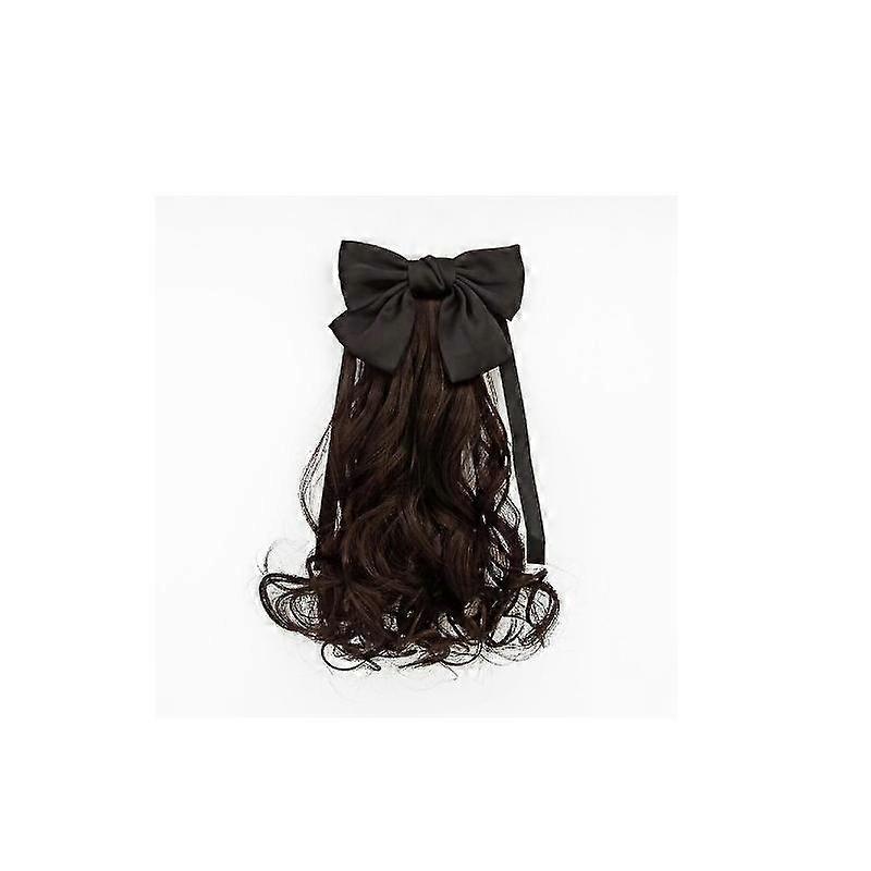 Pack d’extension de cheveux à arc synthétique, ruban d’arc pour filles Cheveux Enfants Queue de cheval Extensions de cheveux