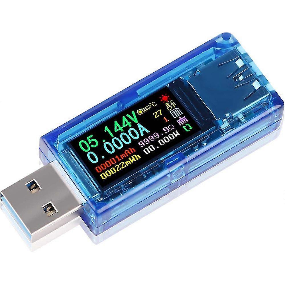 Tiamo Usb 3.0 Tester Multimeter 3.7 - 30 V 0-4a Usb Voltage Tester Usb Digital Current Voltage Meter Voltmeter Ampere Meter Ips Color Display Capacity