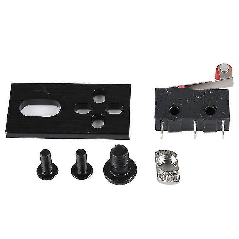 1set Micro Limit Switch Kit With Mounting Board Plate For C-beam Cnc Router Machine For 3d Printer Parts Accessories