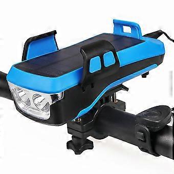 Bike Light With Alarm And Phone Holder Rechargeable For Atv Road Bike