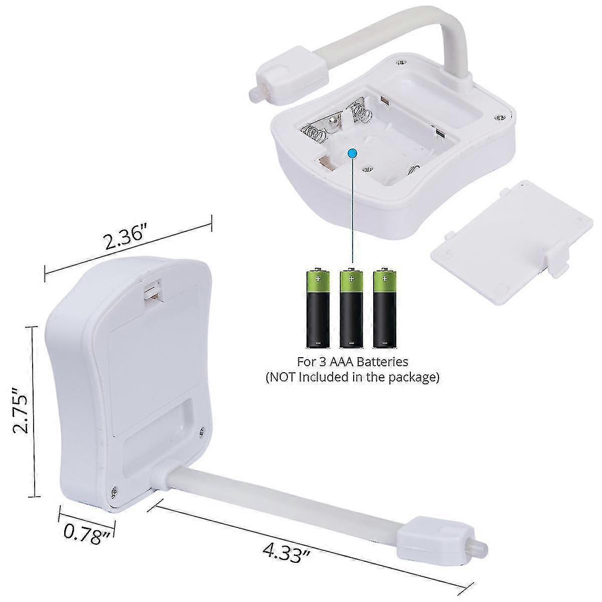 16-colors Motion Sensor Light(white, No Include 3 Aaa Batteries)